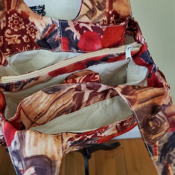 Speeda Floral Automotive Batik Multi Fabric Shoulder Bag - Picture 7 of 9